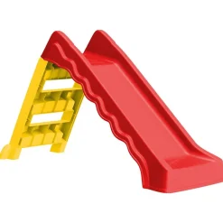 vidaXL Toboggan pliable d'enfants Intérieur/Extérieur Rouge et jaune