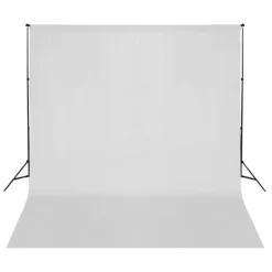 Appareils Photo-vidaXL Toile de fond coton sans support 300x300 cm Blanc