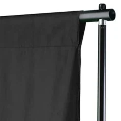 Appareils Photo-vidaXL Toile de fond coton sans support 500x300 cm Noir
