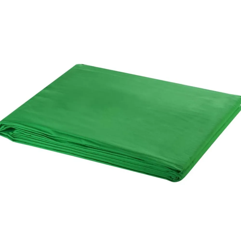Appareils Photo-vidaXL Toile de fond coton sans support 300x300 cm incrustation Vert