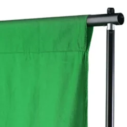 Appareils Photo-vidaXL Toile de fond coton sans support 300x300 cm incrustation Vert