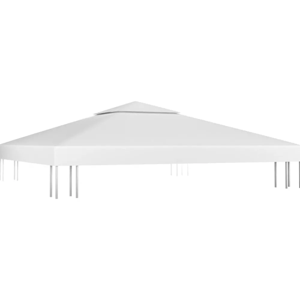 vidaXL Toile de toit de belvédère 2 niveaux 310 g/m² 3x3 m