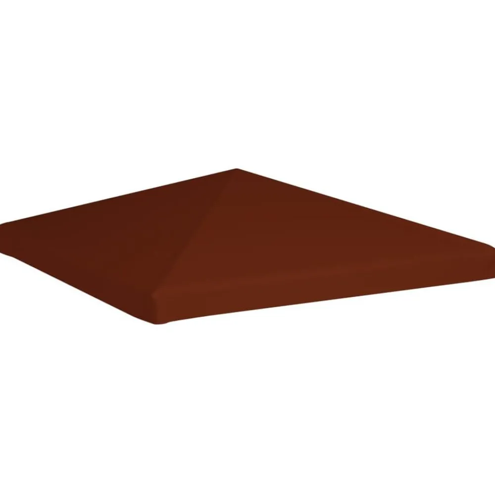 vidaXL Toile supérieure de gazebo 310 g/m² 3x3 m Terre cuite