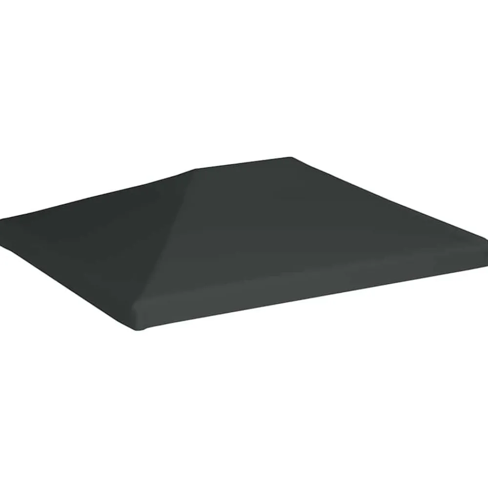 Pelouses & Jardins-vidaXL Toile supérieure de belvédère 310 g/m² 4x3 m Gris