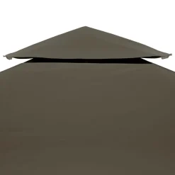 vidaXL Toile supérieure de belvédère 2 niveaux 310 g/m² 3x3 m