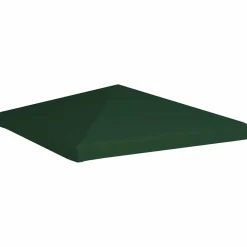 Pelouses & Jardins-vidaXL Toile supérieure de belvédère 310 g / m² 3 x 3 m Vert