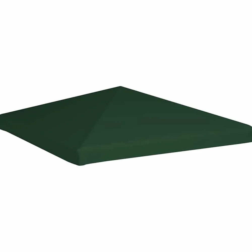 Pelouses & Jardins-vidaXL Toile supérieure de belvédère 310 g / m² 3 x 3 m Vert