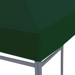 Pelouses & Jardins-vidaXL Toile supérieure de belvédère 310 g / m² 3 x 3 m Vert