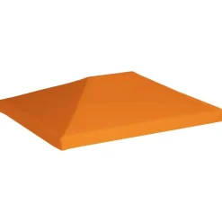 Pelouses & Jardins-vidaXL Toile supérieure de belvédère 310 g / m² 4 x 3 m Orange