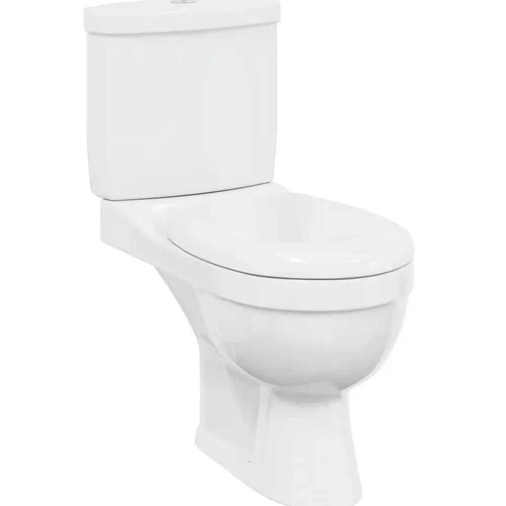 Plomberie-vidaXL Toilette avec réservoir Blanc
