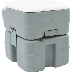 vidaXL Toilette de Camping Gris 41,5 x 36,5 x 42 cm