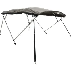 vidaXL Toit bimini à 4 arceaux parois en maille 243x(170-182)x137 cm