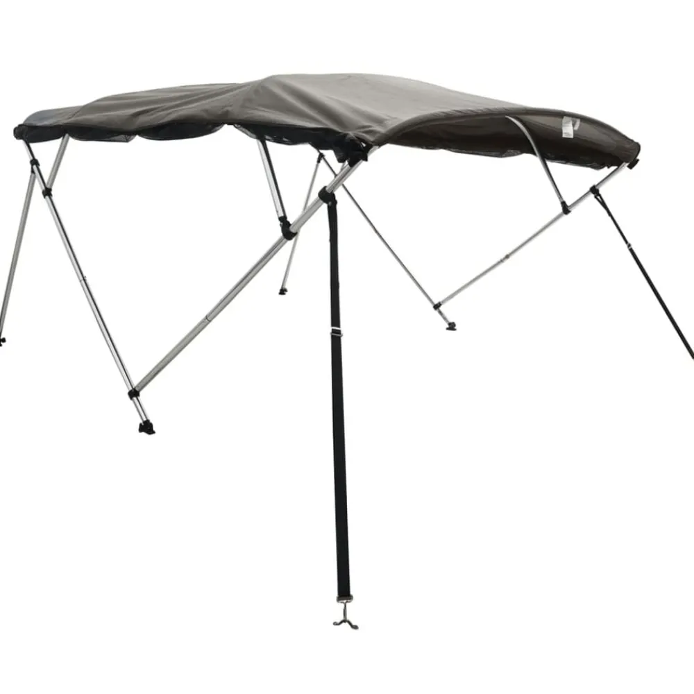 vidaXL Toit bimini à 4 arceaux parois en maille 243x(170-182)x137 cm