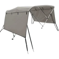 vidaXL Toit bimini à 3 arceaux parois latérales 183x(185-198)x137 cm