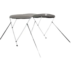 vidaXL Toit bimini à 3 arceaux parois en maille 183x(137-152)x137 cm