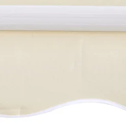 Pelouses & Jardins-vidaXL Toit d'auvent toile crème 3 x 2,5 m (cadre non inclus) Crème