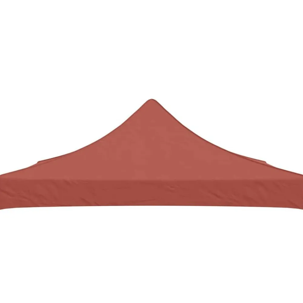 Pelouses & Jardins-vidaXL Toit de tente de réception 3x3 m Terre cuite 270 g/m² Couleur terre cuite