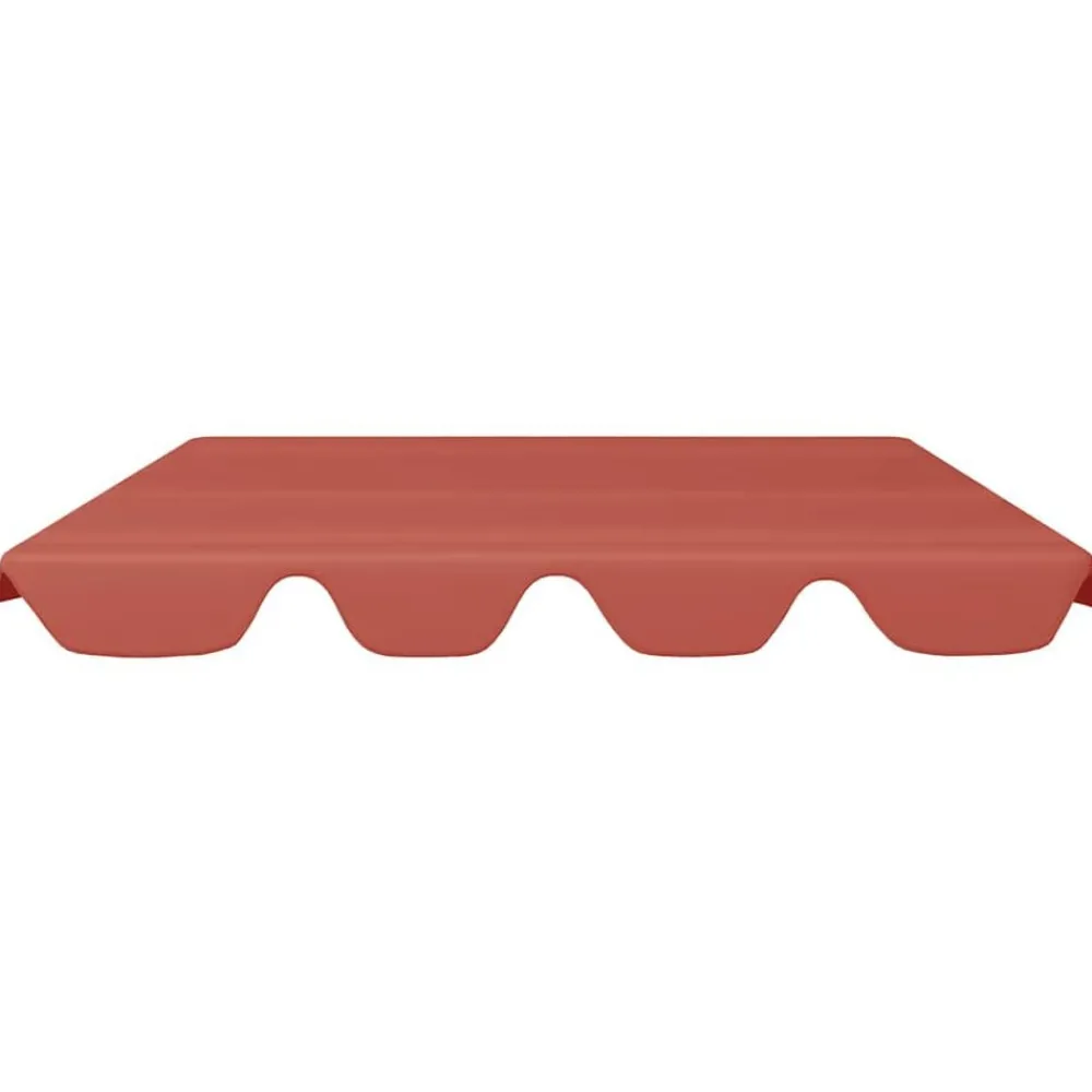 Pelouses & Jardins-vidaXL Toit rechange balançoire terre cuite 188/168x145/110 cm Couleur terre cuite