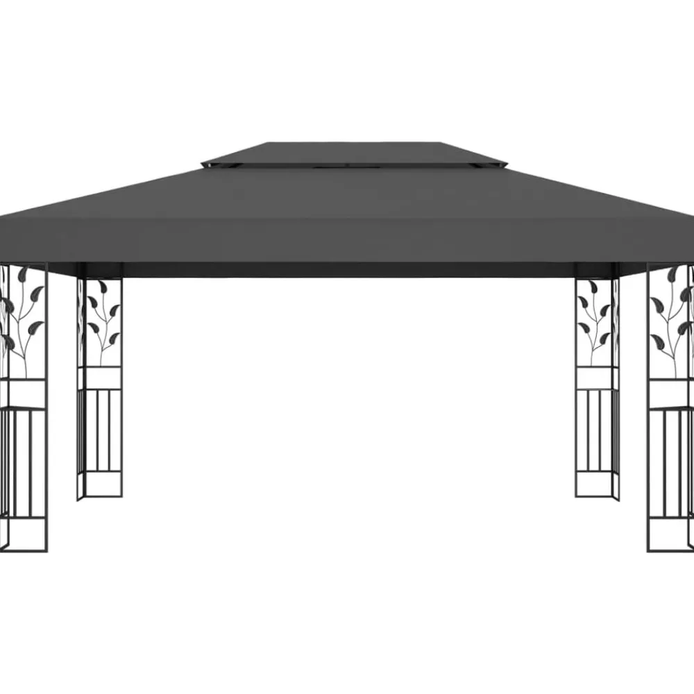 vidaXL Tonnelle avec double toit 3x4 m