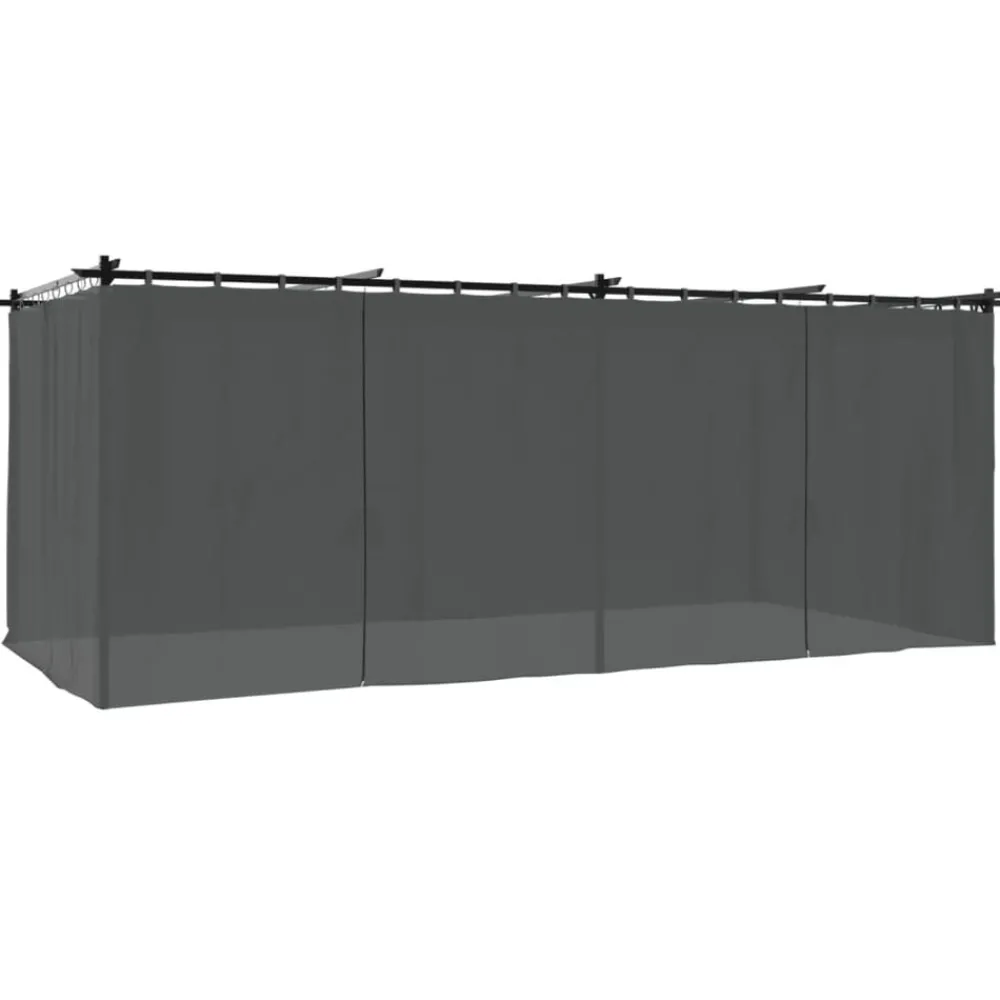 vidaXL Tonnelle avec rideaux 6x3 m acier