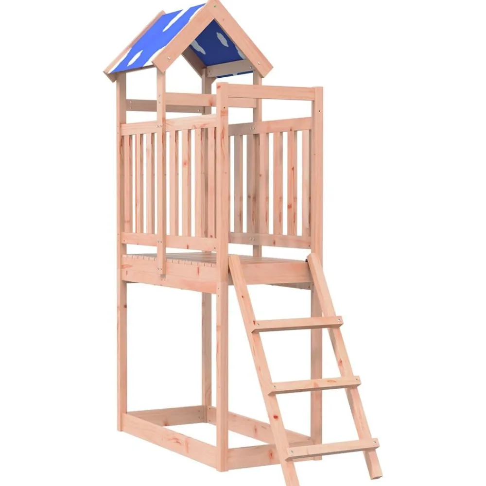 Jeux De Plein Air-vidaXL Tour de jeu Marron 52,5 x 110,5 x 215 cm Bois solide de Douglas