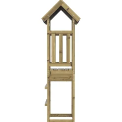 vidaXL Tour de jeu Marron 52,5 x 46,5 x 208 cm Bois solide imprégné