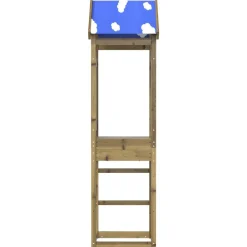 vidaXL Tour de jeu Marron 52,5 x 46,5 x 208 cm Bois solide imprégné