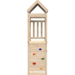 vidaXL Tour de jeu Marron 110,5 x 52,5 x 215 cm Pin massif
