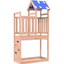 Jeux De Plein Air-vidaXL Tour de jeu Marron 110,5 x 52,5 x 215 cm Bois solide de Douglas
