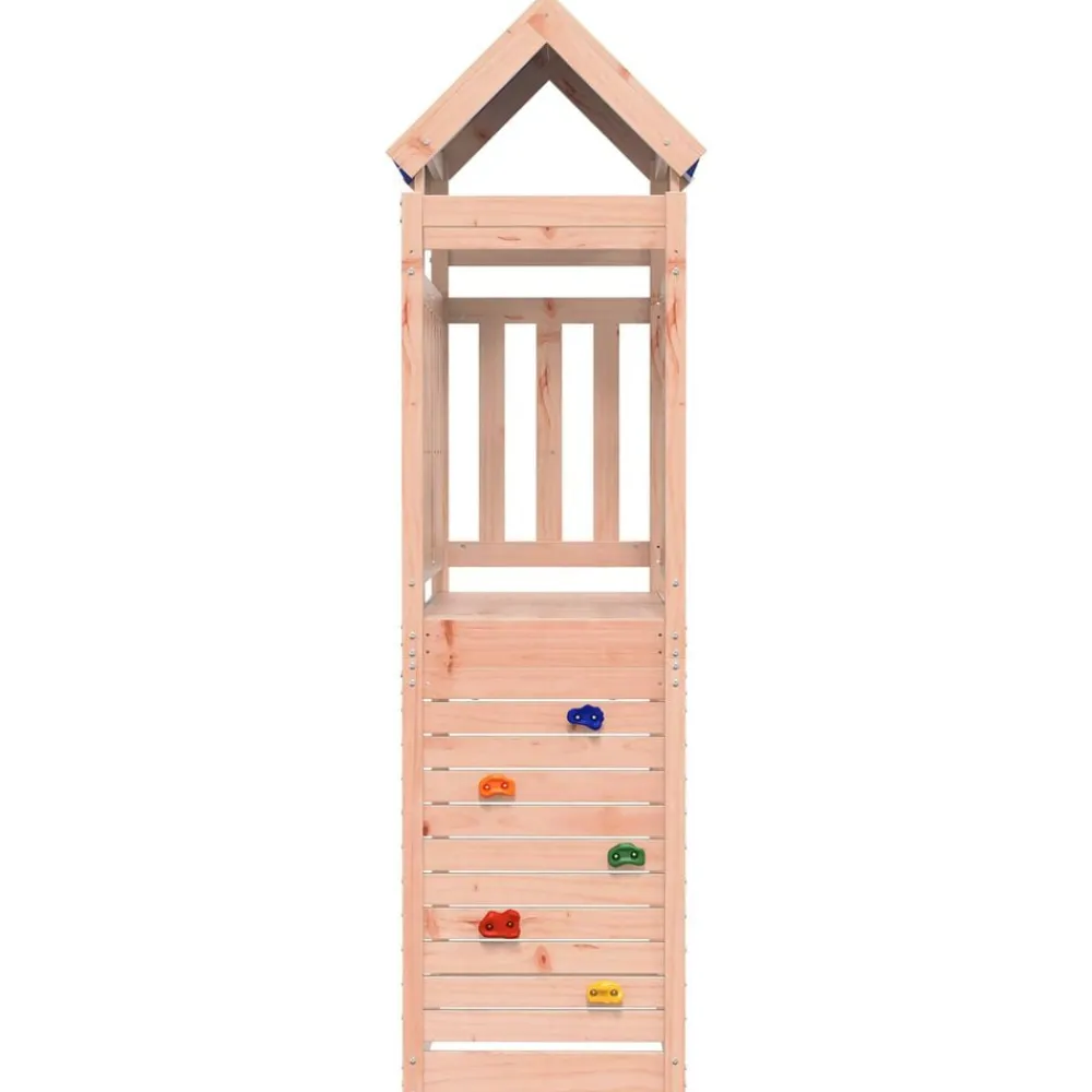 Jeux De Plein Air-vidaXL Tour de jeu Marron 110,5 x 52,5 x 215 cm Bois solide de Douglas