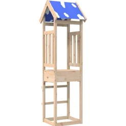 vidaXL Tour de jeu Marron 52,5 x 46,5 x 208 cm Pin massif