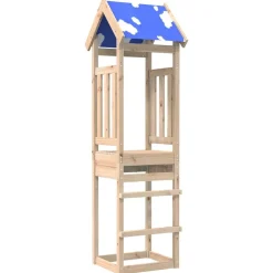 vidaXL Tour de jeu Marron 52,5 x 46,5 x 208 cm Pin massif