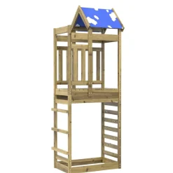 Jeux De Plein Air-vidaXL Tour de jeu Marron 85 x 52,5 x 239 cm Bois solide imprégné