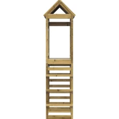 Jeux De Plein Air-vidaXL Tour de jeu Marron 85 x 52,5 x 239 cm Bois solide imprégné
