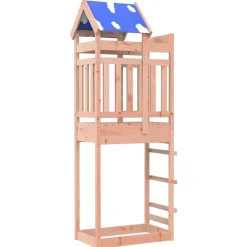 vidaXL Tour de jeu Marron 85 x 52,5 x 239 cm Bois solide de Douglas