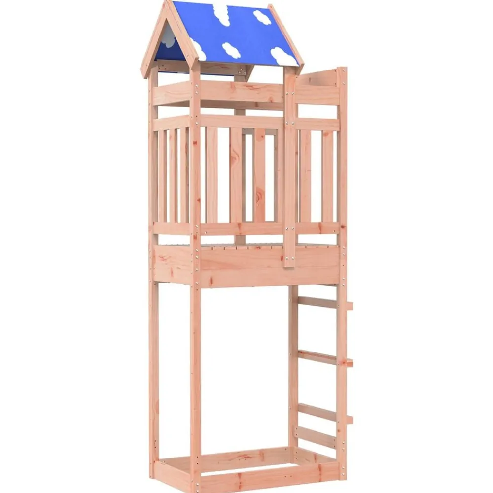vidaXL Tour de jeu Marron 85 x 52,5 x 239 cm Bois solide de Douglas