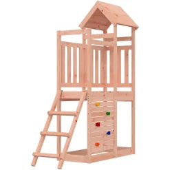 vidaXL Tour de jeu Marron 110,5 x 52,5 x 214 cm Bois solide de Douglas