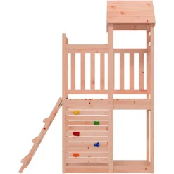vidaXL Tour de jeu Marron 110,5 x 52,5 x 214 cm Bois solide de Douglas