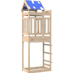 vidaXL Tour de jeu Marron 85 x 52,5 x 239 cm Pin massif