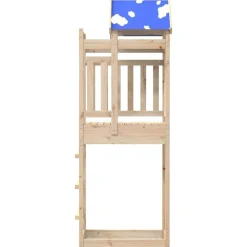vidaXL Tour de jeu Marron 85 x 52,5 x 239 cm Pin massif
