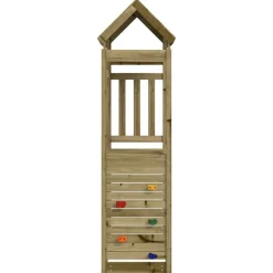 Jeux De Plein Air-vidaXL Tour de jeu Marron 53 x 110,5 x 214 cm Bois solide imprégné