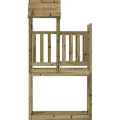 Jeux De Plein Air-vidaXL Tour de jeu Marron 53 x 110,5 x 214 cm Bois solide imprégné