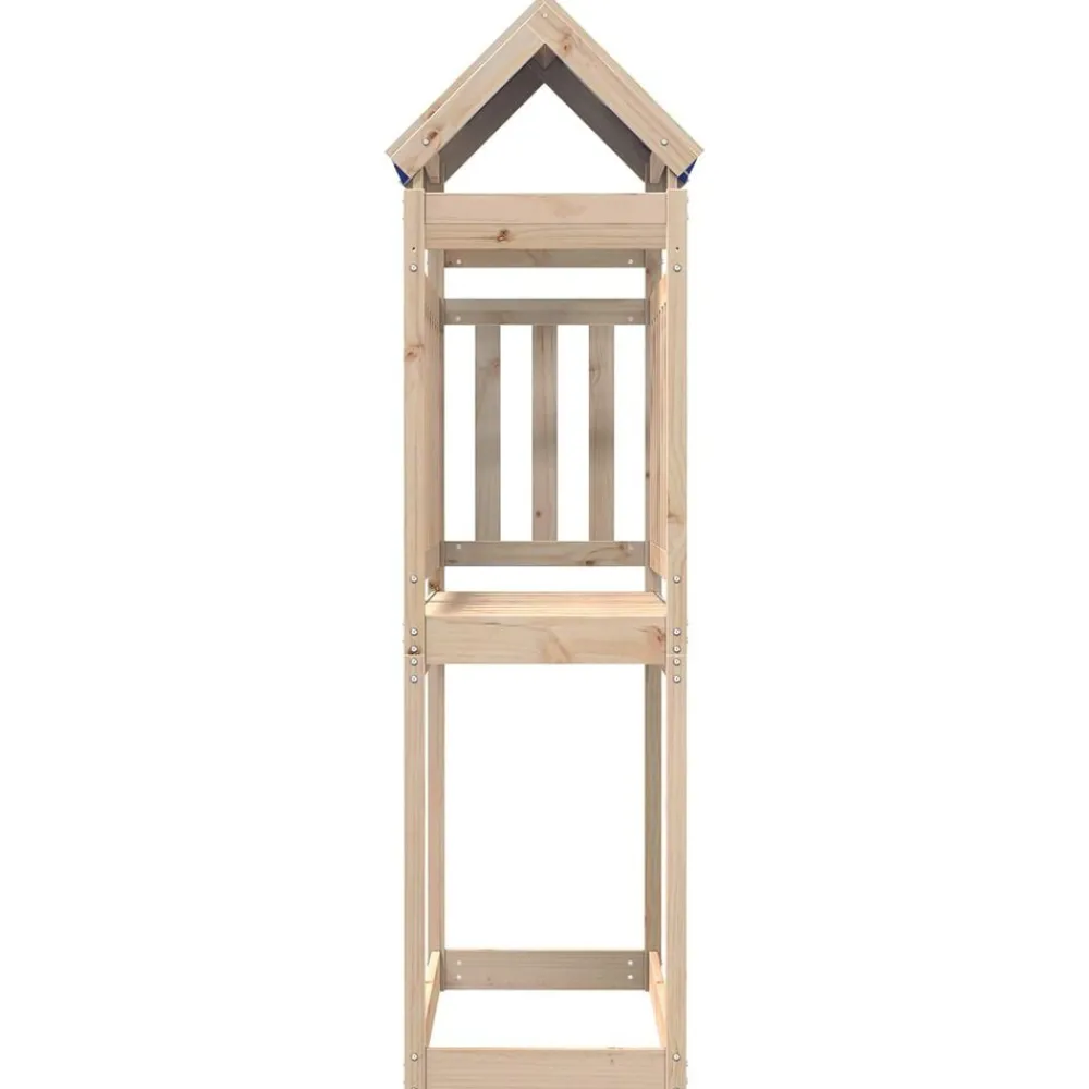 vidaXL Tour de jeu Marron 52,5 x 110,5 x 215 cm Pin massif
