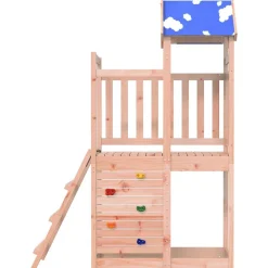 vidaXL Tour de jeu Marron 110,5 x 52,5 x 215cm Bois solide de Douglas