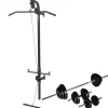 Entraînement & Fitness-vidaXL Tour de musculation murale avec jeu d'haltères et poids 30,5 kg