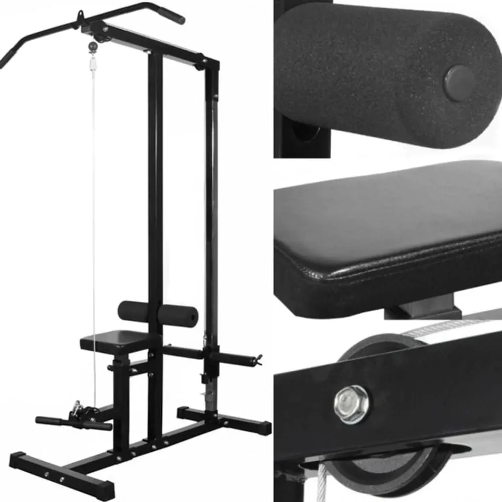 vidaXL Tour de musculation avec plaques de poids 40 kg