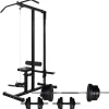 vidaXL Tour de musculation avec jeu d'haltères et poids 60,5 kg