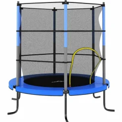 vidaXL Trampoline avec filet de sécurité Rond 140x160 cm