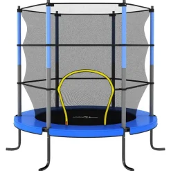 vidaXL Trampoline avec filet de sécurité Rond 140x160 cm