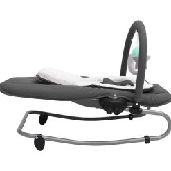 Jouets & Équipement D'Éveil Pour Bébés-vidaXL Transat pour bébé Acier Anthracite